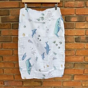 NWOT Little‎ Unicorn Whales Muslin Pillowcase Children Bedding  Pillow Cover